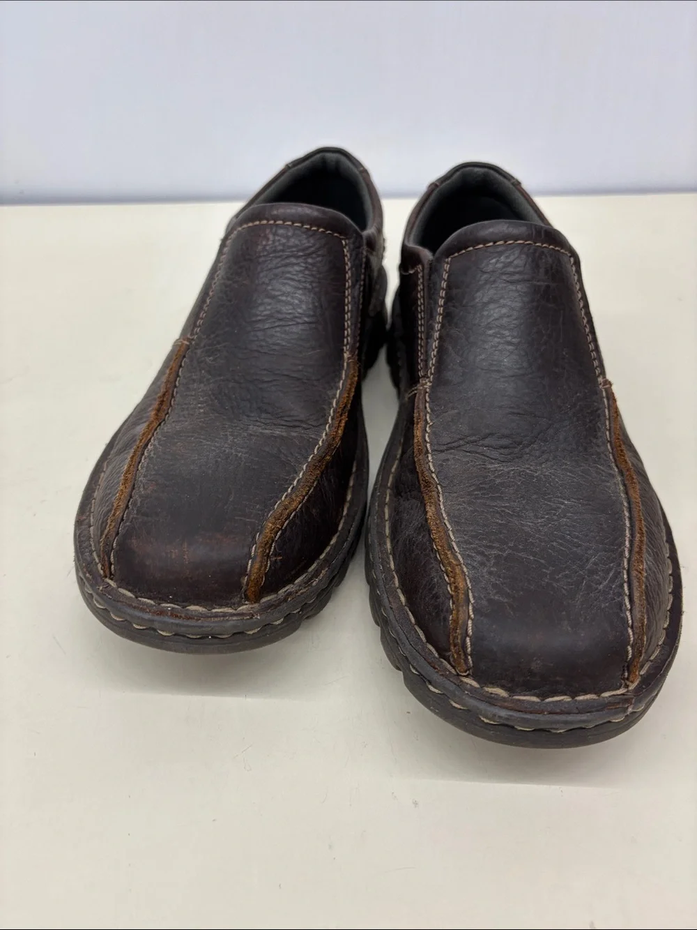Clarks Men's Dark Brown Leather Slip-On Loafers
